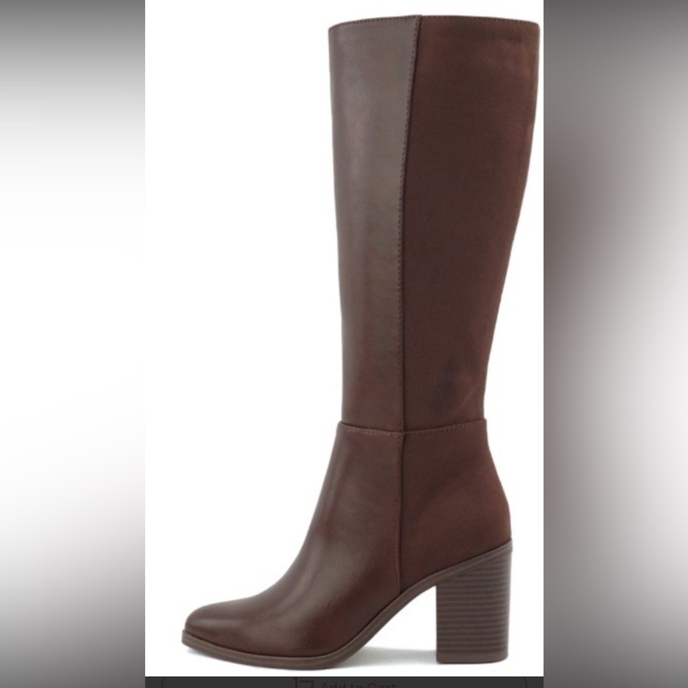 Soda Dark Brown Heeled Boots